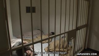 Chinese bicthes are in a jail so they have to poke