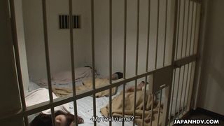 Chinese bicthes are in a jail so they have to poke