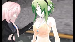 [MMD][18+]Hentai Hero Tummy Crush