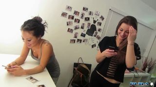 Asa Akira behind the Gigs