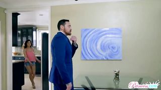 Internal Cumshot right behind her Mommy's back