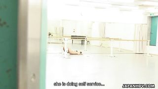 Japanese ballerina has an itch she has to grope