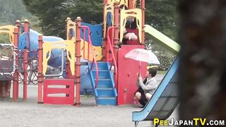 Japanese teenage public urinating