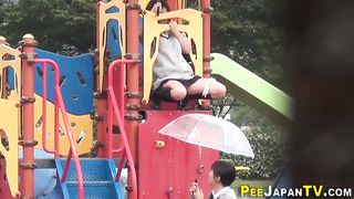 Japanese teenage public urinating