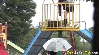 Japanese teenage public urinating