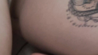 Shemale blonde rides and sucks friends hard dick