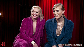 Petite bound maid fucked by shemale mistress