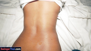 Thai housewife MILF massage from husband