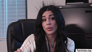 TS boss Eva Maxim gets barebacked in her office