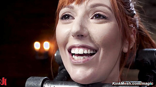 Huge natural tits redhead restrained