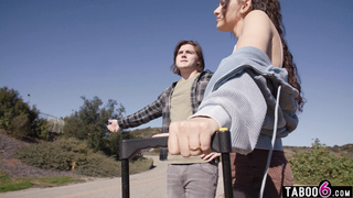 Teen hitchhikers picked up by a good man