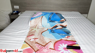 Amateur Thai teen enjoying her butt plug