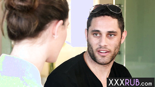 Big tits gets fucked after she sucked it