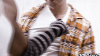 Impatient femboy Kai Taylor wants that cock