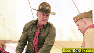 Noah giving Scoutmaster Stone the most awesome blow job