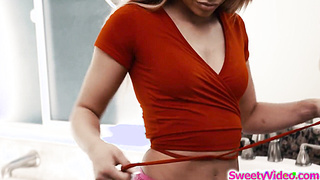 Blonde lesbian fingering ebony stepsis