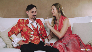 Only passionate sex can make the curvy blonde Stella Cardo moan so joyfully