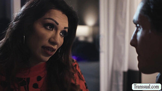 Latina TS Jessy Dubai analed her brother-in-law
