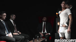 Twink Dex Deval fucking infront of his horny masters