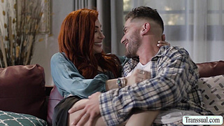 Lucky stranger bareback fucks some horny TS ass