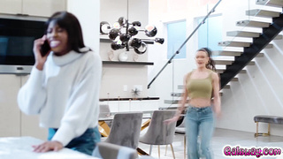 Nicole Kitt turned on by Penny's BUTT PLUG in her ass!