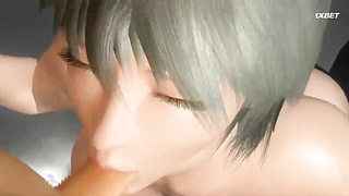 Красивую студентку трахнули 2 парня 1