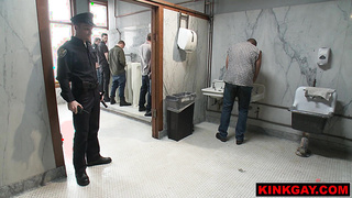 Bucket of PISS thrown over annihilated police man