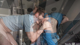 Think she packs a bigger cock than I do