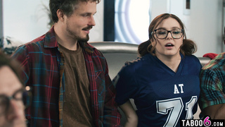 Stepdaughter fucks stepdads two friends