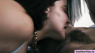 Watch this three busty MILFs lick each others pussy