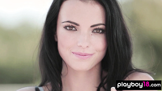 All natural Slovakian muse posing naked