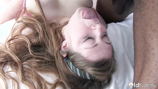 Estella Bathory Gives Deepthroat to Black Cock - AGEDLOVE