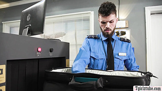 TS flight attendant analed by airport security