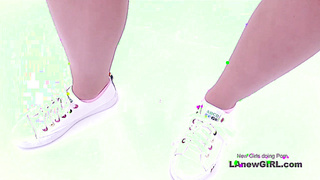 Cute Ex Cheerleader cant Resist Big Cock