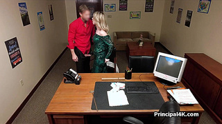 Past prom queen fucked at the head teachers office