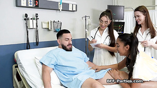 Naughty doctors feasting on patients big dick