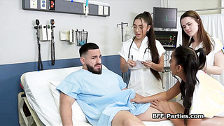 Naughty doctors feasting on patients big dick