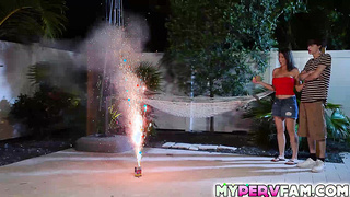 Stepmom wants stepsons to cum in her mouth