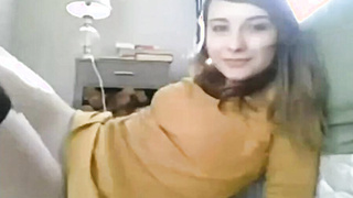 Insane orgasm during video chat (Amalia 19)