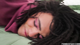 Enzo admires his beautiful femboy for a few moments