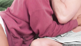 Enzo admires his beautiful femboy for a few moments