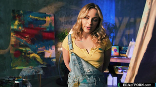 Petite blonde sucks cock for inspiration