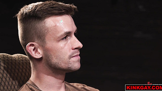 Lane crams his cock deep down Dereks throat