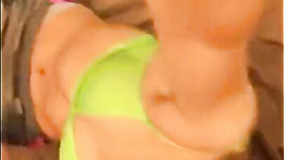 Nerdy Aurora playing with her cute pussy