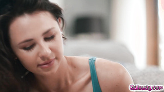 Adria Rae got horny after Gal shoes her sexy body