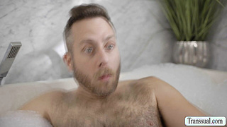 Perver Joel Someone fucks TS Tori Easton on bathtub