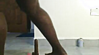 African Big Booty Dildo Asshole