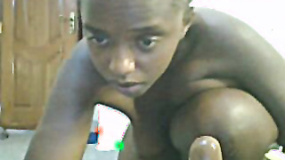African Big Booty Dildo Asshole