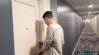 Jay Roman deepthroating Romeo Davis cock