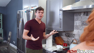 STepbro makes stepsister forget about her dildo